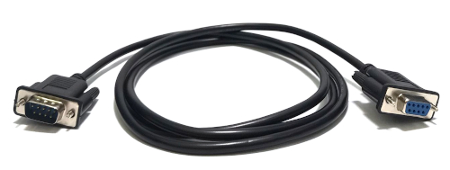 DB9 F to DB9 M Straight Cable Black 1.5m